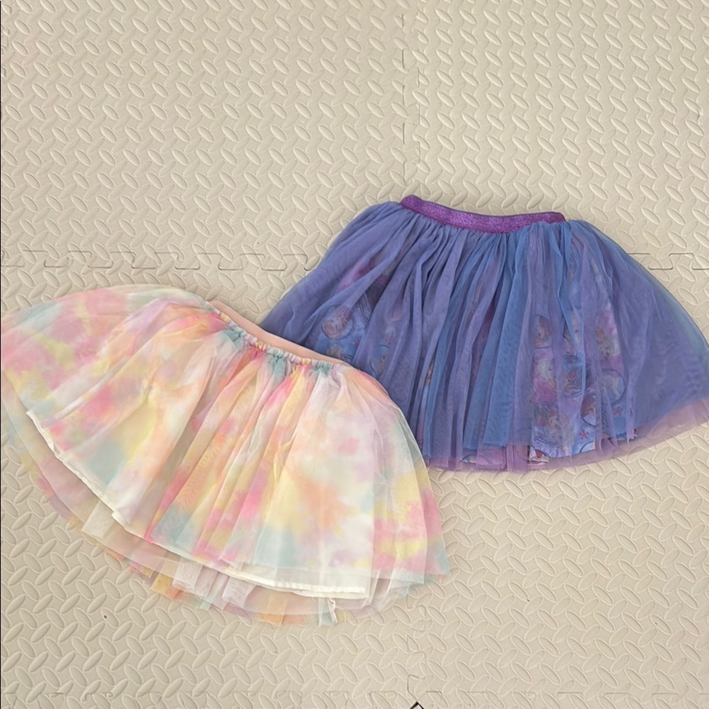 Two Lined Tulle Skirts: Disney Frozen & Tie Dye